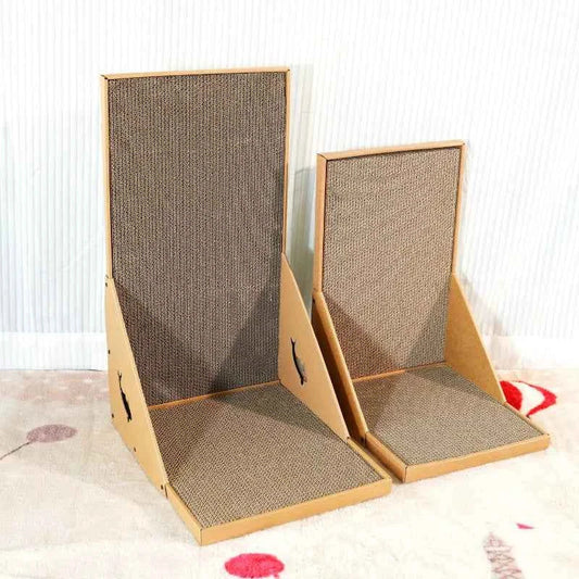 L-Shaped Cat Scratching Post – Vertical Wall Scratcher for Sofa & Furniture Protection